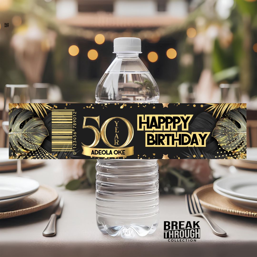 Birthday Party Favors Label