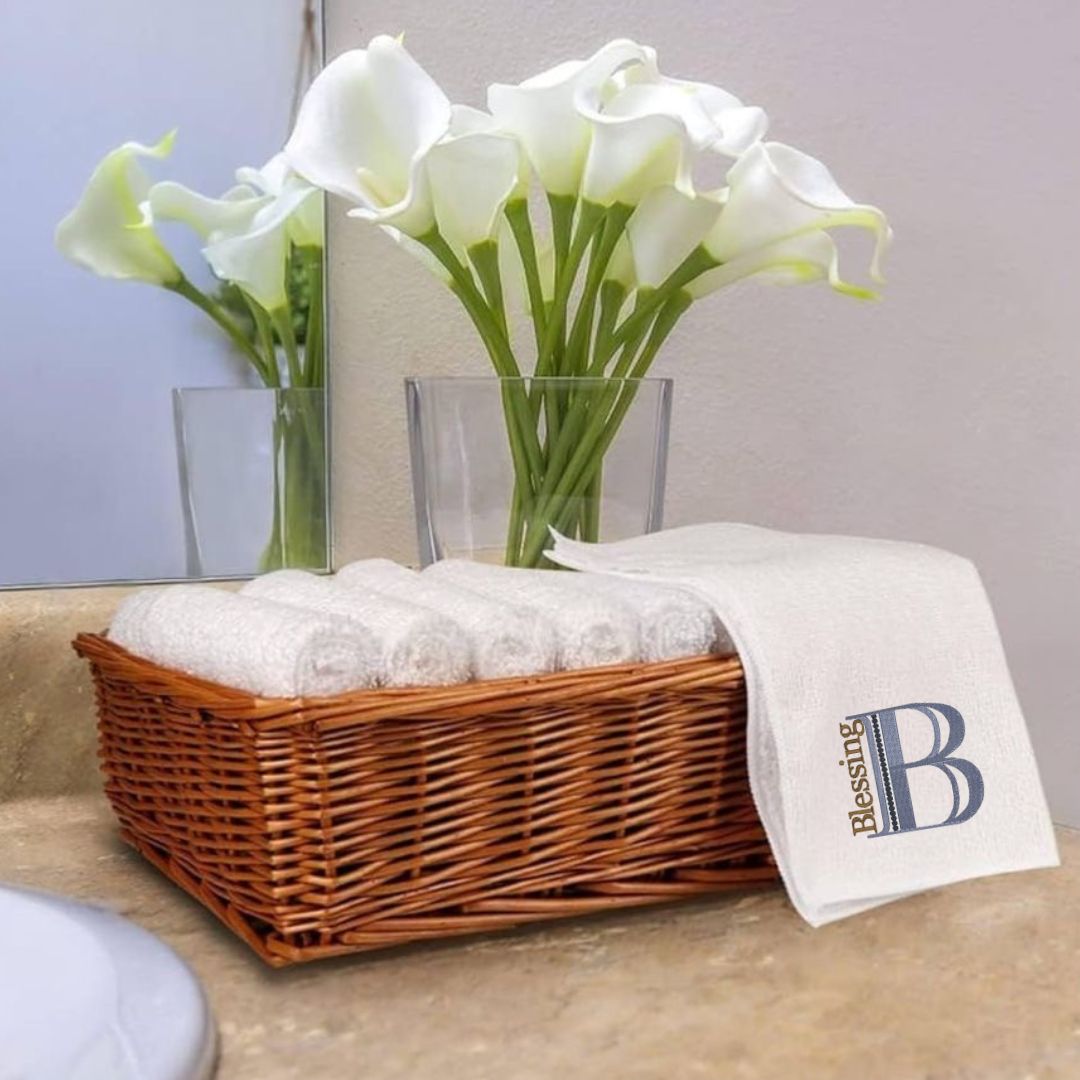 Personalized One Bath  and Hand Towel with Name