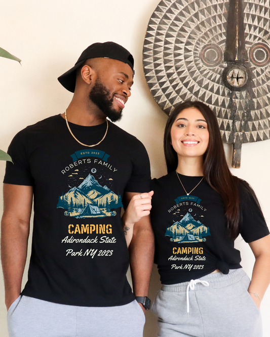 Family Camping Unisex T-Shirts