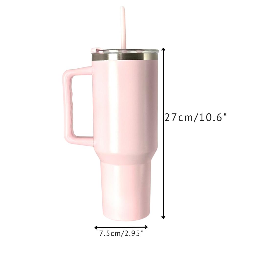 Husband Nutrition Facts Tumbler with Handle and Straw